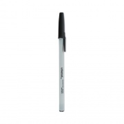 Universal Ballpoint Pen Value Pack, Stick, Medium 1 mm, Black Ink, Gray Barrel, 60/Pack (15613)