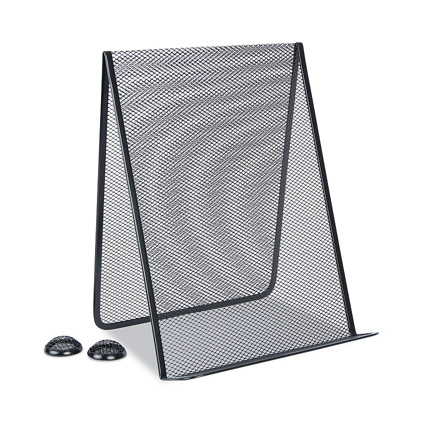 Universal Metal Mesh Document Holder Free Standing, 35 Sheet Capacity, Metal, Black (UNV20027)