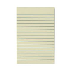 Universal Recycled Self-Stick Note Pads, Note Ruled, 4" x 6", Yellow, 100 Sheets/Pad, 12 Pads/Pack (UNV28073)