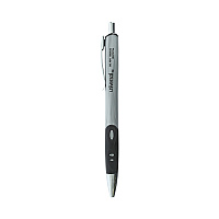 Universal Comfort Grip Gel Pen, Retractable, Medium 0.7 mm, Black Ink, Gray/Black/Silver Barrel, 36/Pack (UNV39724)