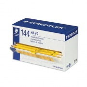 Staedtler Woodcase Pencil, HB (#2), Black Lead, Yellow Barrel, 144/Pack (13247C144A6)