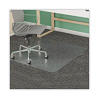 deflecto SuperMat Frequent Use Chair Mat for Medium Pile Carpet, 36 x 48, Rectangular, Clear (DEFCM14142)