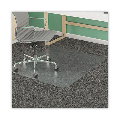 deflecto SuperMat Frequent Use Chair Mat for Medium Pile Carpet, 36 x 48, Rectangular, Clear (DEFCM14142)