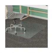 deflecto SuperMat Frequent Use Chair Mat, Med Pile Carpet, Roll, 45 x 53, Rectangular, Clear (CM14242COM)