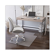 deflecto EconoMat All Day Use Chair Mat for Hard, Lip, 36 x 48, Low Pile, Smooth, Clear (DEFCM21112COM)
