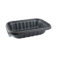 Pactiv Evergreen EarthChoice Entree2Go Takeout Container, 24 oz, 8.66 x 5.75 x 1.97, Black, Plastic, 300/Carton (PCTYCNB9X624000)