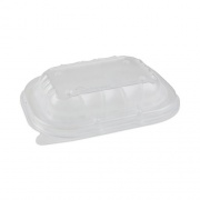 Pactiv Evergreen EarthChoice Entree2Go Takeout Container Vented Lid, 5.65 x 4.25 x 0.93, Clear, 600/Carton (YCNV6X4PPDL)