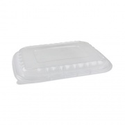 Pactiv Evergreen EarthChoice Entree2Go Takeout Container Vented Lid, 11.75 x 8.75 x 0.98, Clear, 200/Carton (YCNV12X9PPDL)