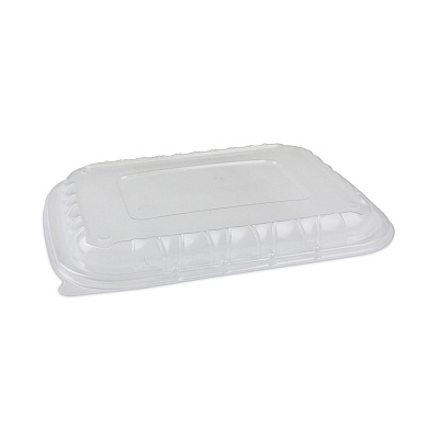 Pactiv Evergreen EarthChoice Entree2Go Takeout Container Vented Lid, 11.75 x 8.75 x 0.98, Clear, Plastic, 200/Carton (PCTYCNV12X9PPDL)