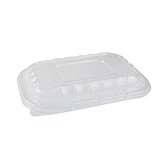 Pactiv Evergreen EarthChoice Entree2Go Takeout Container Vented Lid, 8.67 x 5.75 x 0.98, Clear, Plastic, 300/Carton (PCTYCNV9X6PPDL)