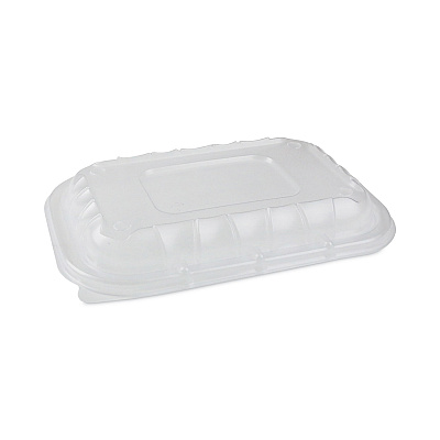Pactiv Evergreen EarthChoice Entree2Go Takeout Container Vented Lid, 8.67 x 5.75 x 0.98, Clear, Plastic, 300/Carton (PCTYCNV9X6PPDL)