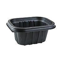 Pactiv Evergreen EarthChoice Entree2Go Takeout Container, 12 oz, 5.65 x 4.25 x 2.57, Black, Plastic, 600/Carton (PCTYCNB6X412000)