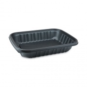 Pactiv Evergreen EarthChoice Entree2Go Takeout Container, 64 oz, 11.75 x 8.75 x 2.13, Black, 200/Carton (YCNB12X96400)