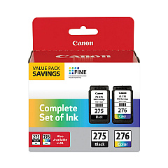 Canon 4988C005 (PGI-275; CLI-276) Multipack Ink, Black/Tri-Color
