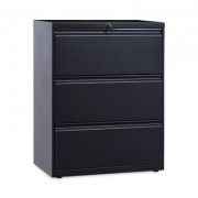 Alera Lateral File, 3 Legal/Letter/A4/A5-Size File Drawers, Charcoal, 30" x 18" x 39.5" (LF3041CC)