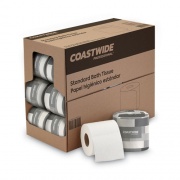 Coastwide Professional Two-Ply Standard Toilet Paper, White, 4 x 3.3, 400 Sheets/Roll, 24 Rolls/Carton (59750CC)