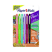 Paper Mate Flair Scented Felt Tip Porous Point Pen, Stick, Medium 0.7 mm, Assorted Ink and Barrel Colors, 6/Pack (PAP2125407)