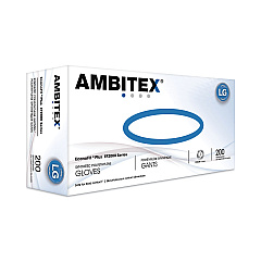 AMBITEX EconoFit Plus Powder-Free Polyethylene Gloves, Large, Clear, 200/Pack, 10 Packs/Carton (TXIEFLG2000)
