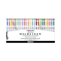 Zebra Mildliner Double Ended Highlighter Variety Pack, Asst Ink Colors, Bold-Chisel/Fine-Bullet Tips, Asst Barrel Colors, 25/Pack (ZEB78525)