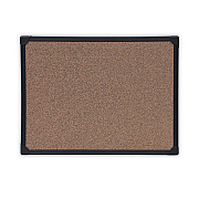 Universal Tech Cork Board, 24 x 18, Cork Surface, Black Aluminum Frame (UNV43021)