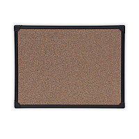 Universal Tech Cork Board, 24 x 18, Cork Surface, Black Aluminum Frame (UNV43021)