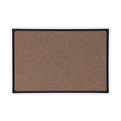 Universal Tech Cork Board, 36 x 24, Brown Surface, Black Plastic Frame (UNV43022)