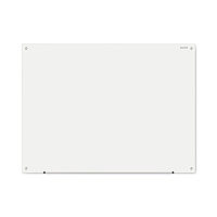 Universal Frameless Glass Marker Board, 48 x 36, White Surface (UNV43233)