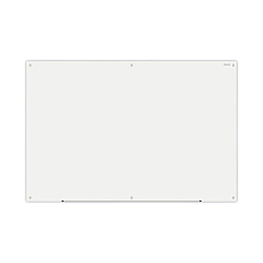 Universal Frameless Glass Marker Board, 72 x 48, White Surface (UNV43234)