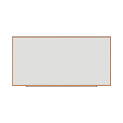 Universal Deluxe Melamine Dry Erase Board, 96 x 48, Melamine White Surface, Oak Fiberboard Frame (UNV43620)