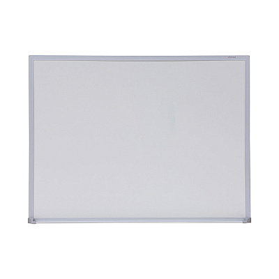 Universal Melamine Dry Erase Board with Aluminum Frame, 24 x 18, White Surface, Anodized Aluminum Frame (UNV43622)