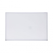 Universal Melamine Dry Erase Board with Aluminum Frame, 36 x 24, White Surface, Anodized Aluminum Frame (43623)