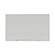 Universal Deluxe Melamine Dry Erase Board, 60 x 36, Melamine White Surface, Silver Anodized Aluminum Frame (43625)