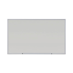Universal Deluxe Melamine Dry Erase Board, 60 x 36, Melamine White Surface, Silver Anodized Aluminum Frame (43625)