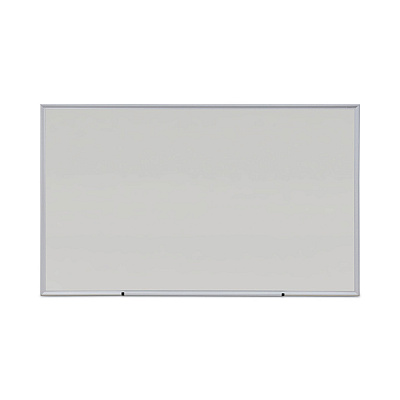Universal Deluxe Melamine Dry Erase Board, 60 x 36, Melamine White Surface, Silver Anodized Aluminum Frame (UNV43625)