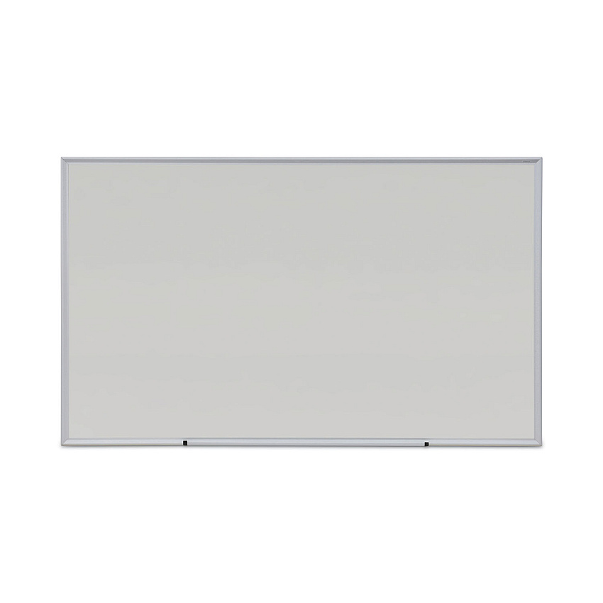 Universal Deluxe Melamine Dry Erase Board, 60 x 36, Melamine White Surface, Silver Anodized Aluminum Frame (UNV43625)