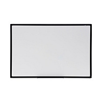 Universal Design Series Deluxe Dry Erase Board, 36 x 24, White Surface, Black Anodized Aluminum Frame (UNV43628)
