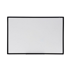 Universal Design Series Deluxe Dry Erase Board, 36 x 24, White Surface, Black Anodized Aluminum Frame (UNV43628)