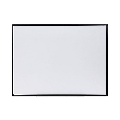 Universal Design Series Deluxe Dry Erase Board, 48 x 36, White Surface, Black Anodized Aluminum Frame (UNV43629)