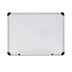 Universal Modern Melamine Dry Erase Board with Aluminum Frame, 24 x 18, White Surface (UNV43722)
