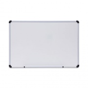 Universal Modern Melamine Dry Erase Board with Aluminum Frame, 36 x 24, White Surface (43723)