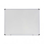 Universal Modern Melamine Dry Erase Board with Aluminum Frame, 48 x 36, White Surface (43724)