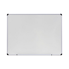 Universal Modern Melamine Dry Erase Board with Aluminum Frame, 48 x 36, White Surface (UNV43724)