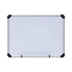 Universal Magnetic Steel Dry Erase Marker Board, 24 x 18, White Surface, Aluminum/Plastic Frame (UNV43732)