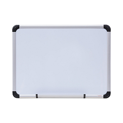 Universal Magnetic Steel Dry Erase Marker Board, 24 x 18, White Surface, Aluminum/Plastic Frame (UNV43732)