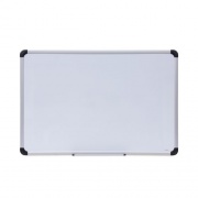 Universal Magnetic Steel Dry Erase Marker Board, 36 x 24, White Surface, Aluminum/Plastic Frame (43733)