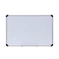Universal Magnetic Steel Dry Erase Marker Board, 36 x 24, White Surface, Aluminum/Plastic Frame (UNV43733)