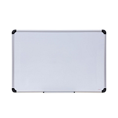 Universal Magnetic Steel Dry Erase Marker Board, 36 x 24, White Surface, Aluminum/Plastic Frame (UNV43733)