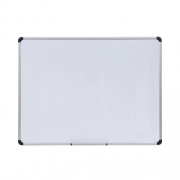 Universal Magnetic Steel Dry Erase Marker Board, 48 x 36, White Surface, Aluminum/Plastic Frame (43734)