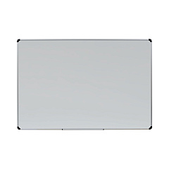 Universal Magnetic Steel Dry Erase Marker Board, 72 x 48, White Surface, Aluminum/Plastic Frame (UNV43735)