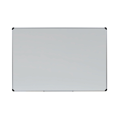 Universal Magnetic Steel Dry Erase Marker Board, 72 x 48, White Surface, Aluminum/Plastic Frame (UNV43735)